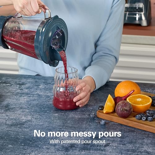 Hamilton Beach Power Elite Blender For Smoothies With Wave Action System | 40 oz. Glass Jar | 12 Functions Including Puree, Crush Ice | 700 Watts | Kitchen Makeover Blue | 58155 - photo 4