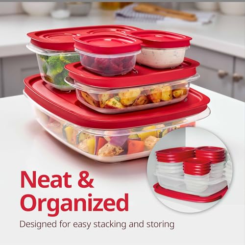 Rubbermaid EasyStore Large Containers, 18-Piece Set, Food Storage Containers with Lids - photo 2
