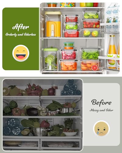 Canfanni 40 Piece Food Storage Containers with Lids, BPA-Free | Includes 20 Containers & 20 Lids,Plastic Food Containers for Kitchen Storage and Organization,Leak Proof Meal Prep Container - photo 4