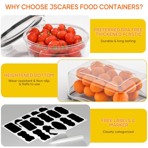 52 PCS Food Storage Containers with Lids Airtight (26 Lids & 26 Containers) | Reusable Plastic Leakproof Meal-Prep Container for Kitchen Storage Organization Microwave/Dishwasher Safe with Labels & Pen - photo 4