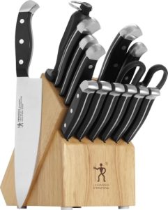 Henckels Statement 15 pc Knife Block Set, Razor-Sharp, German Engineered | Informed by 100+ Years of Mastery. Dishwasher safe, Comfortable Grip Ideal for Everyday Cooking. High Quality Stainless Steel