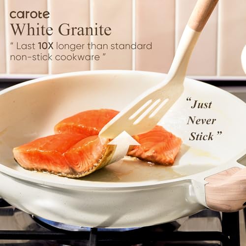 CAROTE 20pcs Pots and Pans Set, Nonstick Cookware Sets | Induction Cooking, Ultra Durable, Easy to Clean, Even Heating, All-Stovetop Compatible, PFOA-Free Kitchen Set - photo 3