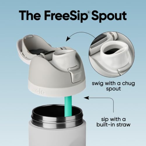 Owala FreeSip Stainless Steel Water Bottle 24 oz Denim - photo 3