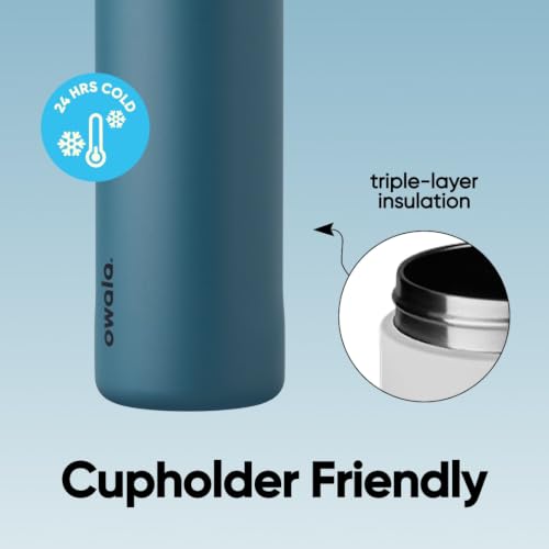 Owala FreeSip Stainless Steel Water Bottle 24 oz Denim - photo 5